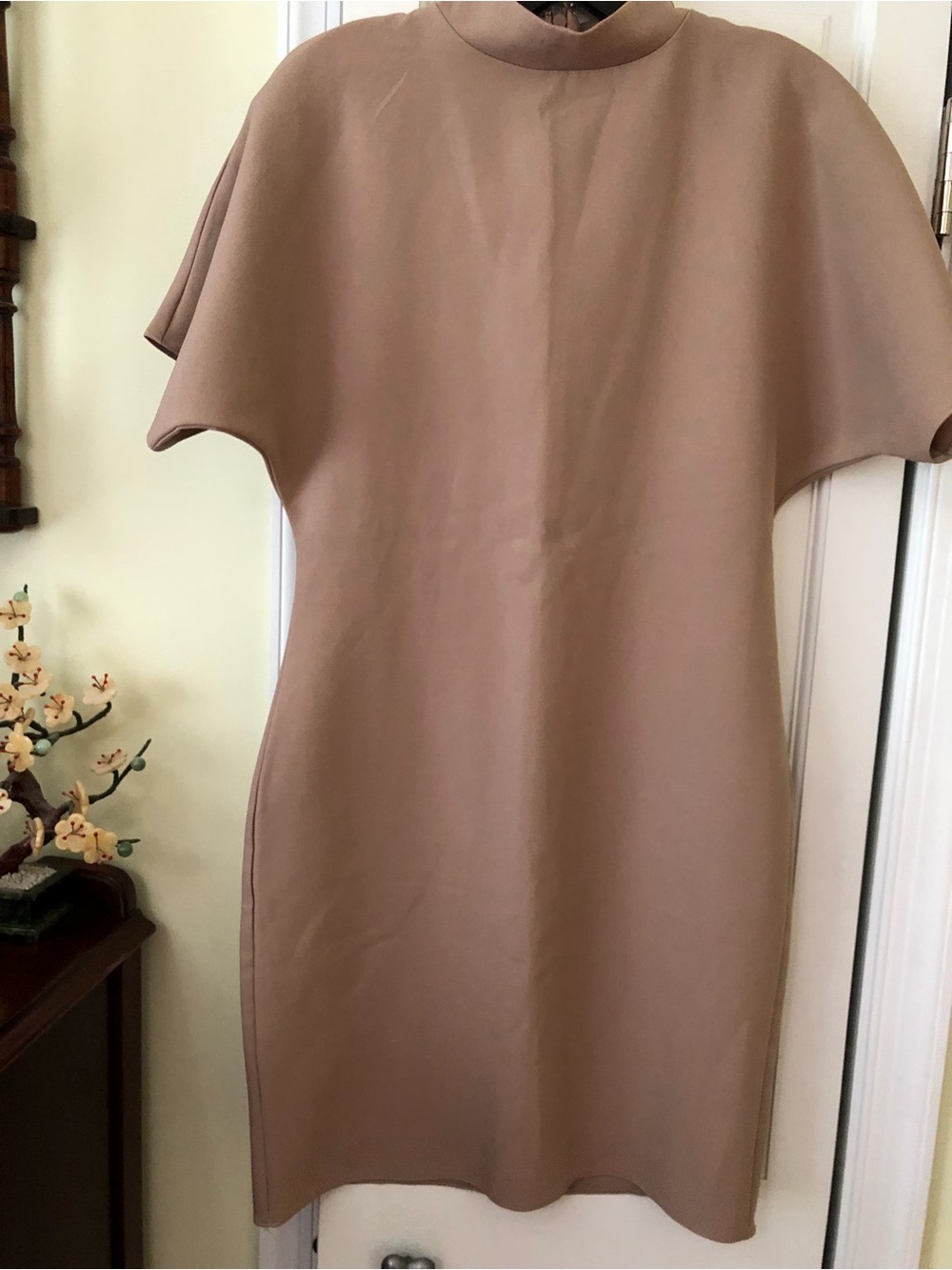 ASOS Taupe Midi Shift Dress